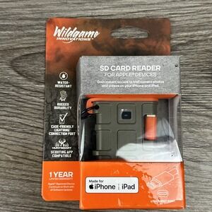 New NIB‎ Wildgame Innovations SD Card Reader For Apple Lightning Port Devices